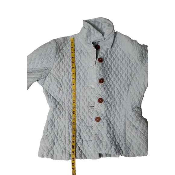 Kiko Women’s  Blue Jacket  100% Silk Women's Size  M Embroidered # 95 - Picture 5 of 5